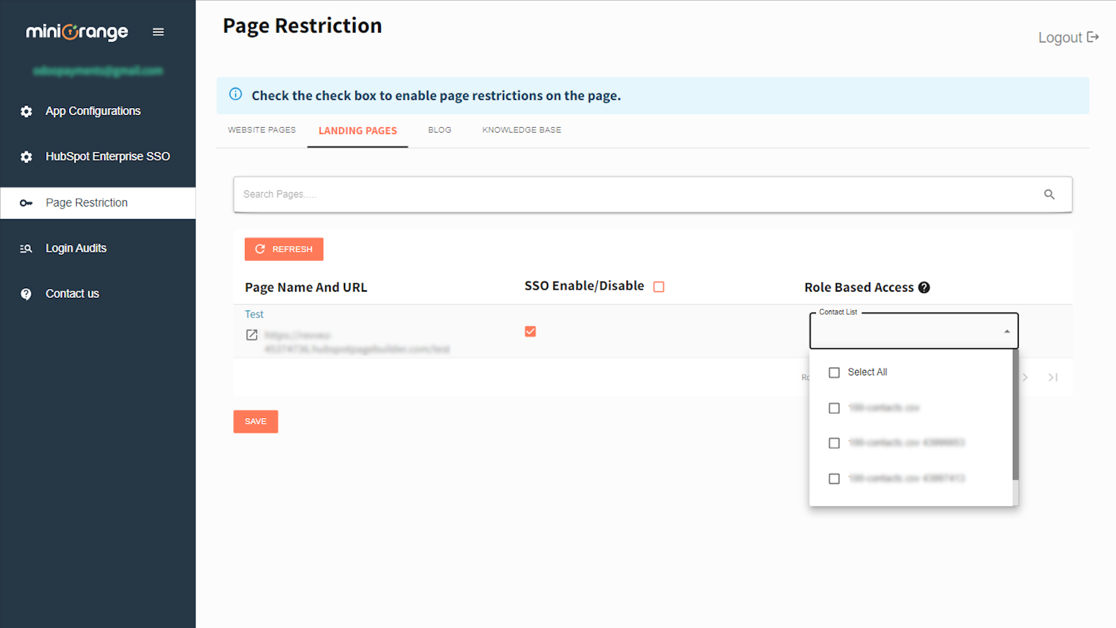Membership List-Based Restriction